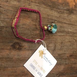 Noonday Pink and Gold Bracelet NWT